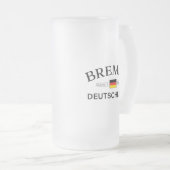 Bremen Deutschland coördineert Duits Matglas Bierpul (Voorkant rechts)