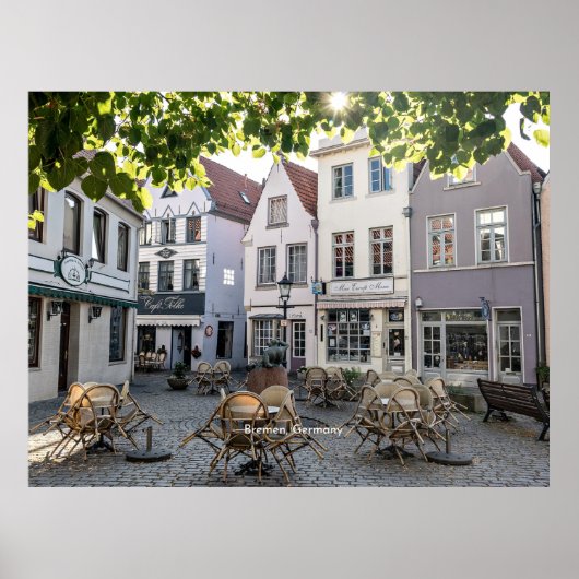 Bremen, Duitsland, historisch centrum,  Poster (Voorkant)