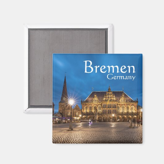 Bremen Duitsland Magneet (Voorkant / Achterkant)