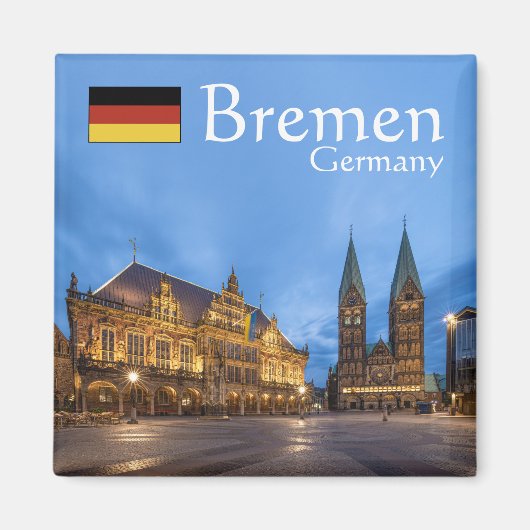 Bremen Duitsland Souvenir Magneet (Voorkant)