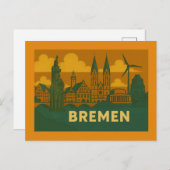 Bremen Germany City Art Briefkaart (Voorkant / Achterkant)