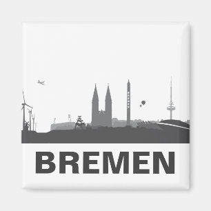Bremen Skyline Frigo Aimant