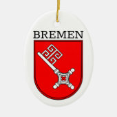 Bremen wapenschild keramisch ornament (Voorkant)