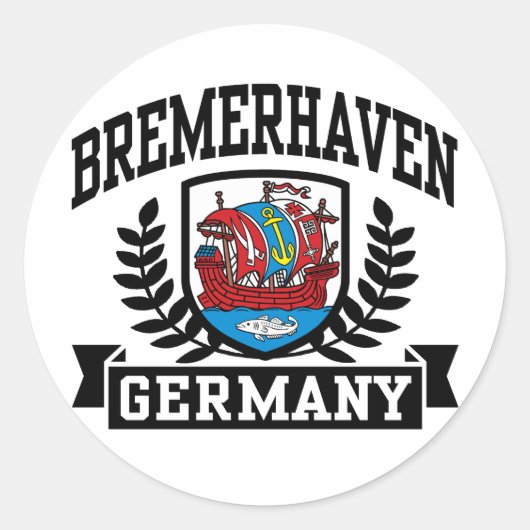 Bremerhaven Duitsland Ronde Sticker (Voorkant)