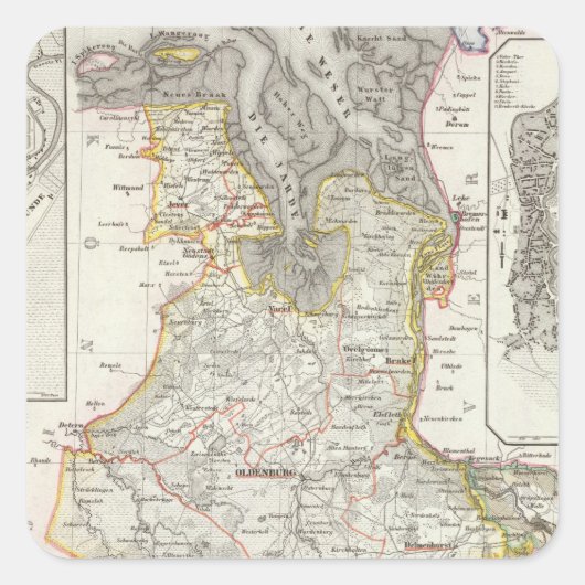 Bremerhaven Duitsland Vierkante Sticker (Voorkant)