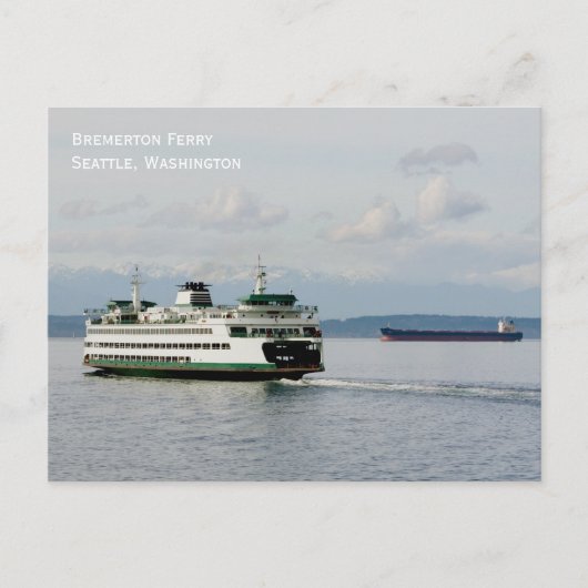 Bremerton Ferry Briefkaart (Voorkant)