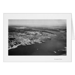 Bremerton, WA - Vue aérienne de la ville