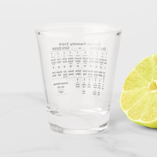 Brenda K Davies Vampire Awakenings Family Tree Shot Glas (Achterkant)