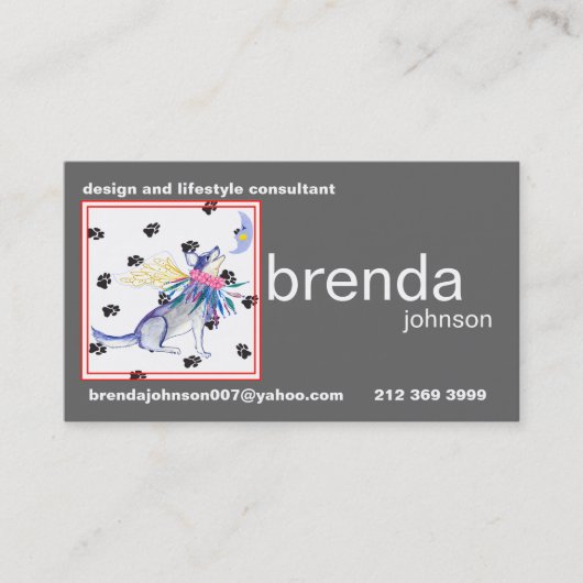 Brenda's nieuwe Visitekaartje (Voorkant)