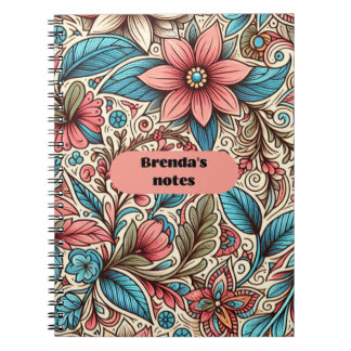 Brenda's notities Floral Notitieboek