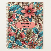 Brenda's notities Floral Planner (Voorkant)