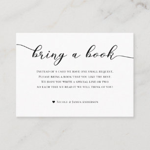 Breng Book Baby Shower Bijlage Rood Buffalo Plaid Visitekaartje