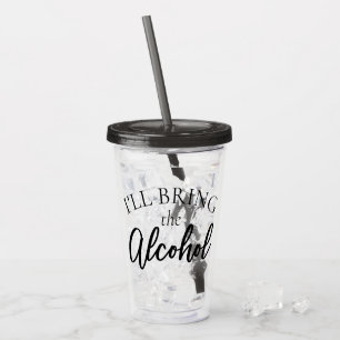 Breng de alcohol Chic Bachelorette Girls Night Acryl Drinkbeker
