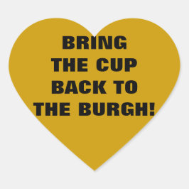 BRENG DE BEKER TERUG NAAR DE BURGH! HART STICKER