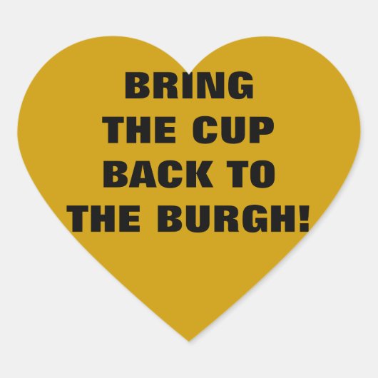 BRENG DE BEKER TERUG NAAR DE BURGH! HART STICKER (Voorkant)