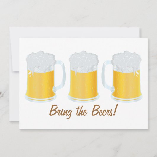 Breng de Bierfest Party Nodig Kaart (Voorkant)