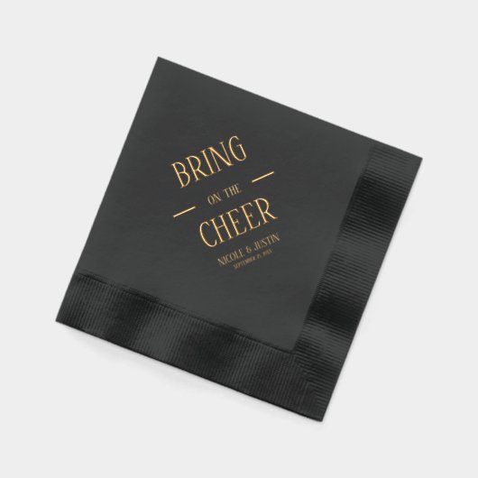 Breng de Cheer aan Folie Servetten (Links)