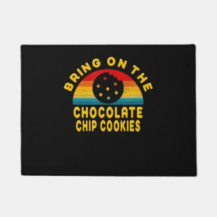 Breng de chocolade Chip Cookies aan    cadeau Deurmat