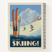 Breng de dag skiën notitieboek (Achterkant)