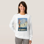 Breng de dag skiën  t-shirt (Voorkant volledig)