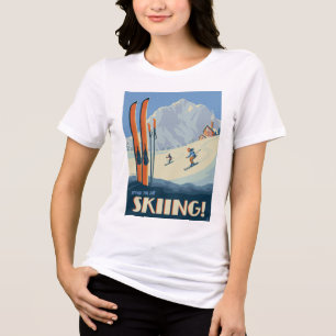 Breng de dag skiën  Tri-Blend shirt