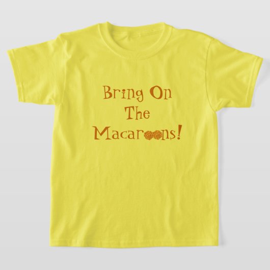 Breng de macarons aan! Kinder T-shirt (Laagn)