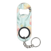 Breng de natuur binnen met pastelpapaverbammen mini flessenopener (Achterkant)