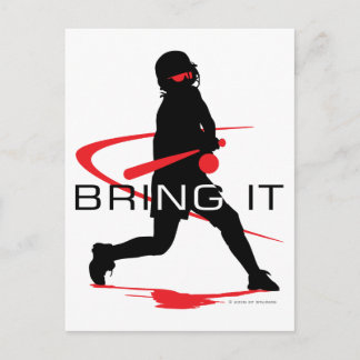 Breng de Red Batter Softball Briefkaart