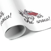 Breng de sneeuw op cadeaupapier (Rol Hoek)