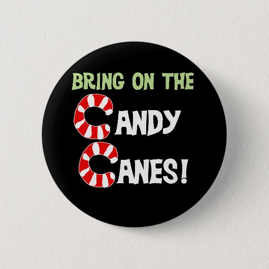 Breng de snoepjes aan ronde button 5,7 cm (Voorkant)