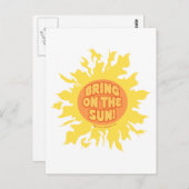 Breng de zon aan! briefkaart (Voorkant / Achterkant)