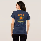Breng de zon en de vrede Tri-Blend shirt (Achterkant volledig)