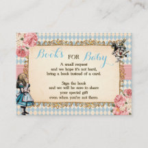 Breng een Boek Alice in Wonderland Baby Shower Kaa