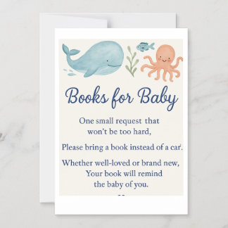 "Breng een boek mee in plaats van een kaart – Baby