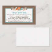 Breng een boek naar Baby Request- Herfst Pumpkins Informatiekaartje (Voorkant / Achterkant)