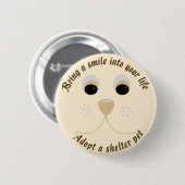 Breng een glimlach-Button Ronde Button 5,7 Cm (Voorkant /achterkant)