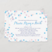 Breng een Kaart van het Blauwe Confetti van het Bo (Voorkant / Achterkant)