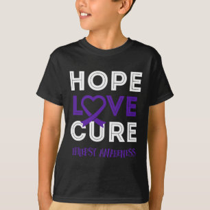 Breng epilepsie bewustzijn om hoop liefde genezing t-shirt