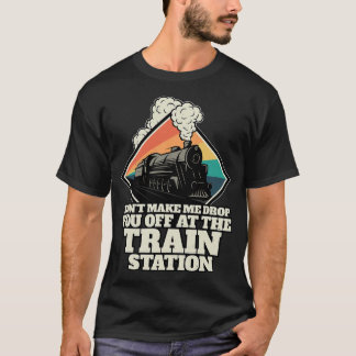 Breng hem naar het treinstation Funny Train Yellow T-shirt