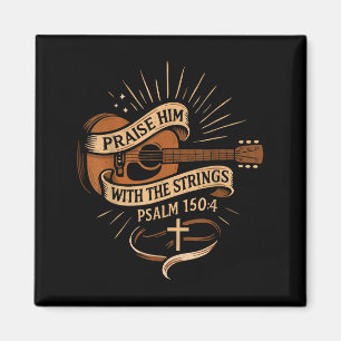Breng hem op met de stralen van Jezus Aoustic Guit Magneet