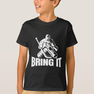 Breng het ijshockey doelverdediger Funny Hockey Do T-shirt