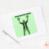 Breng het moeras terug vierkante sticker (Envelop)