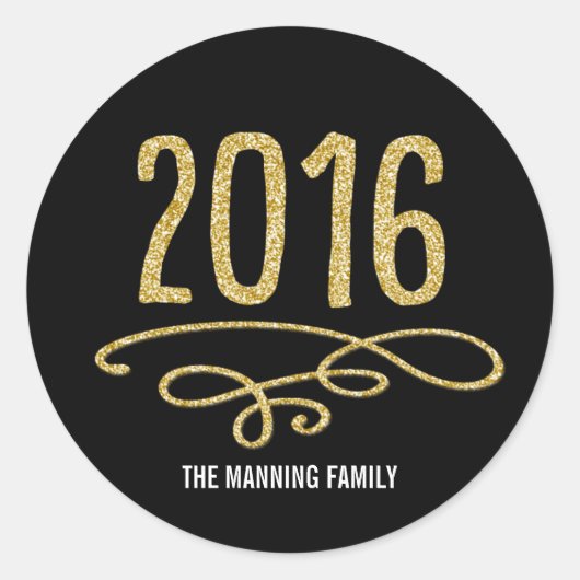 Breng het op 2016 Happy New Year Sticker (Voorkant)