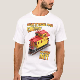 Breng je Caboose naar werkdag (Gele Caboose) T-shirt