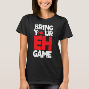 Breng je Eh-spel Canada Canadese esdoornblad Dist T-shirt