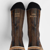 Breng me Beer Rustic Wood Tone Brown Sokken (Top)