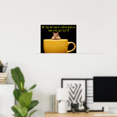 Breng me meer koffie-chipmunk poster (Thuiskantoor)