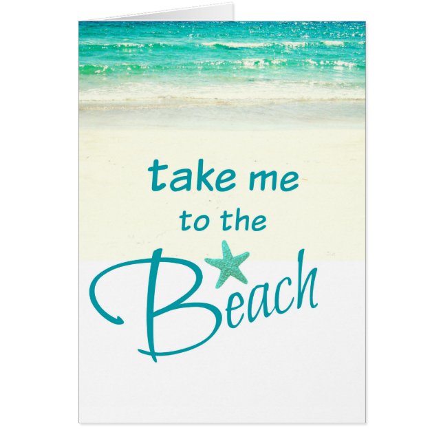 Breng me naar de Beach Card (Voorkant)