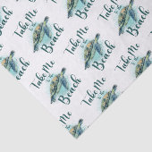 Breng me naar de Beach, Zee Turtle Tissuepapier (Detail)