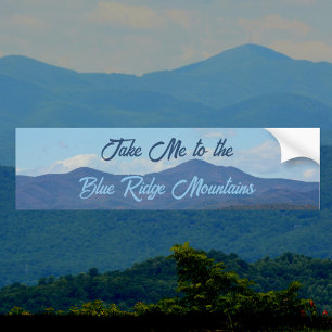 Breng me naar de Blue Ridge Mountains Fotografisch Bumpersticker